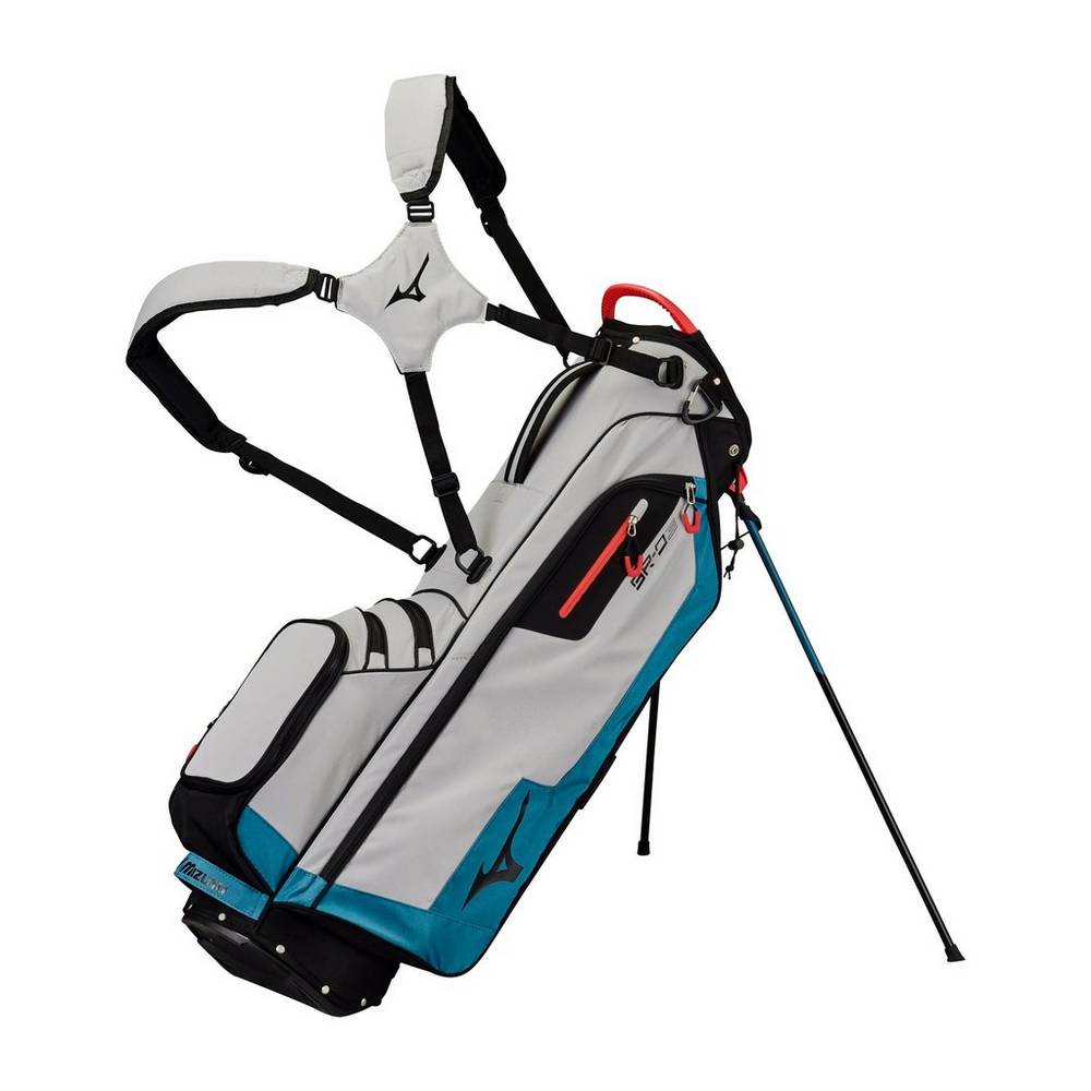 Mizuno Men's BR-D3 Stand Bag Grey Blue (240226-RYI)